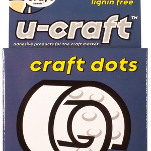 4 x U-Craft 10mm Craft Adhesive Dots Permanent 200 per roll 201061