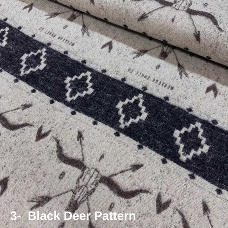 Cowboy Patterned Fleece Fabric for Half Yard, Fleece Fabric for Winter