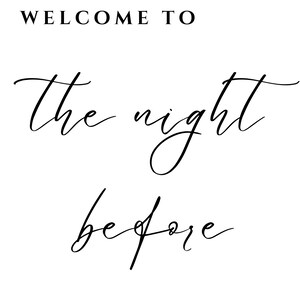 Rehearsal Dinner Sign