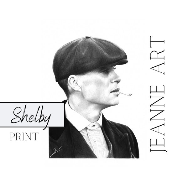 Thomas Shelby - Jeanne ART Portrait Drawing - Print