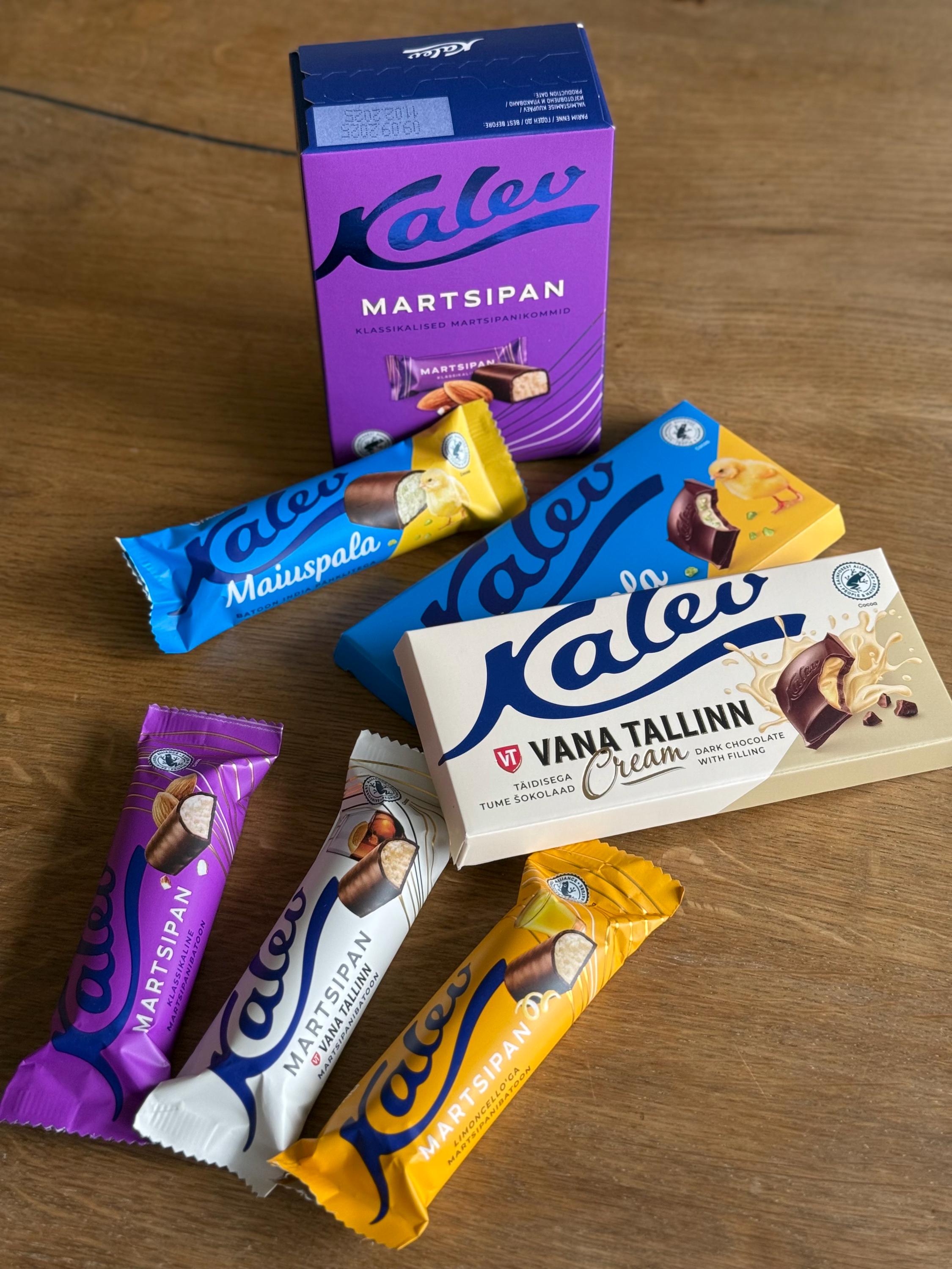 Estonian Kalev Chocolate & Marzipan Gift Box: Nordic Sweets