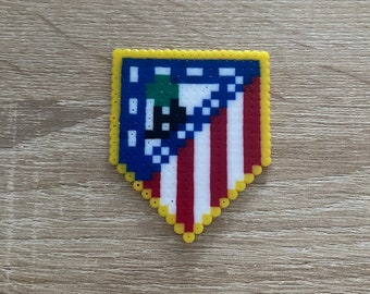 Atlético Madrid Fußball Magnet aus Bügelperlen