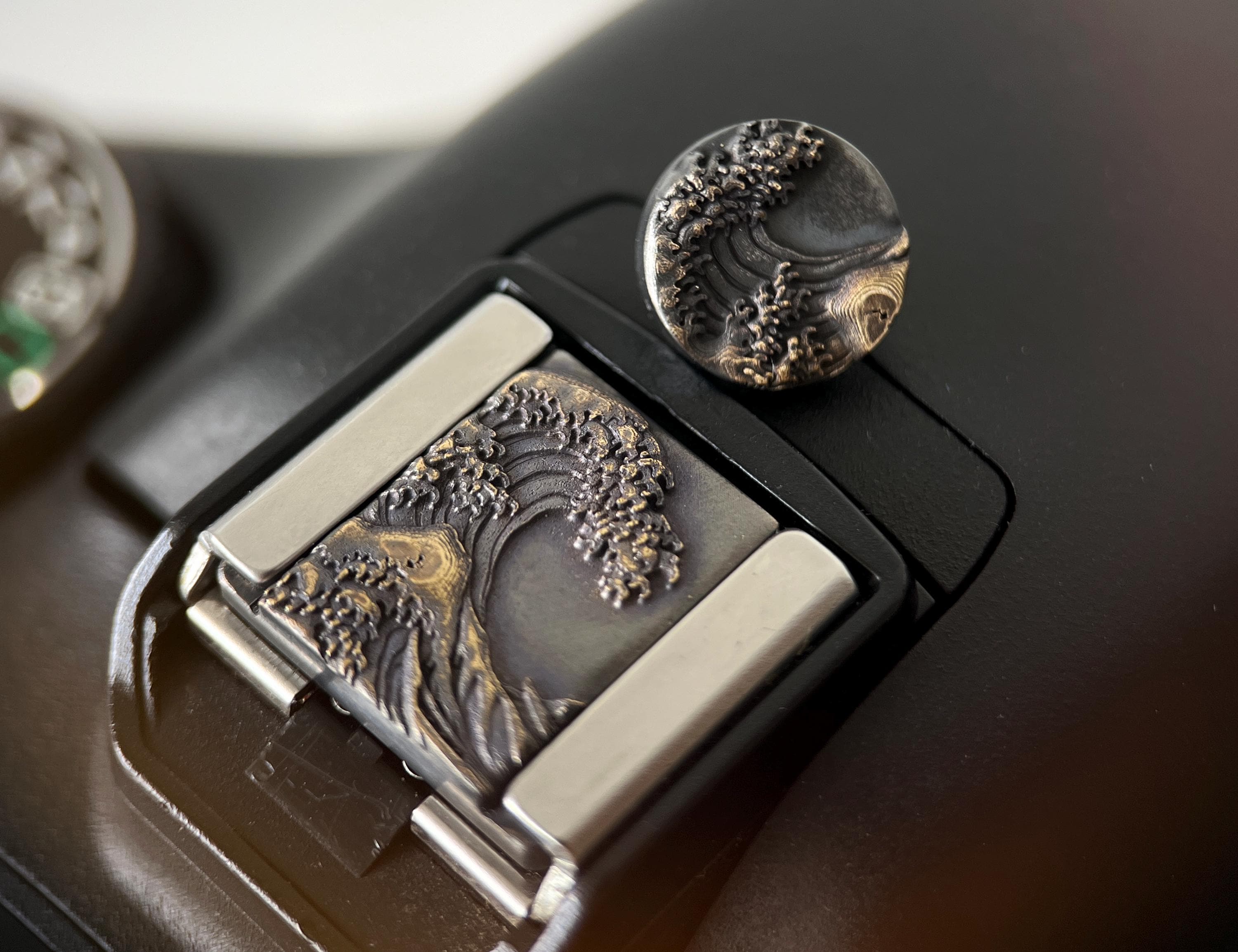 The Great Wave Vintage Style Hot Shoe Cover and Shutter Button, Vintage Like Camera Accessories, Gift for Camera Owner
