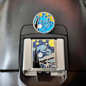 The Starry Night Hot Shoe Cover and Shutter Button, Camera Shutter Button, Unique Camera Accessories, Gift for Camera Owner