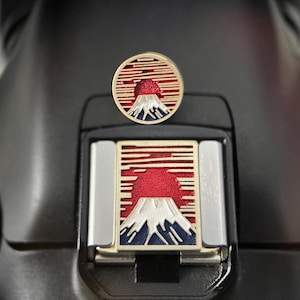 Osłona stopki aparatu Mount Fuji w świetle słonecznym, przycisk migawki, wyjątkowe akcesoria do aparatów, prezent dla właściciela aparatu, akcesoria do aparatów