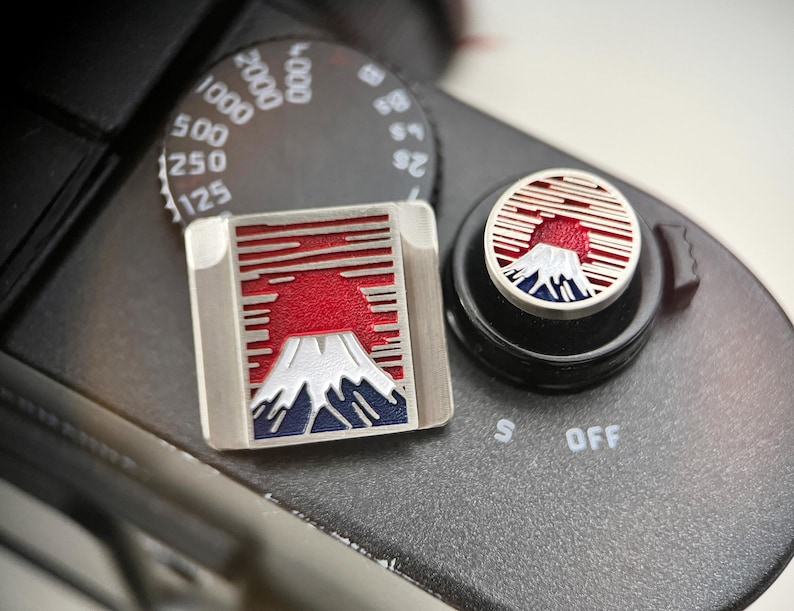 Mount Fuji In The Sunlight Hot Shoe Cover, Camera Shutter Button, Unique Camera Accessories, Gift for Camera Owner, Camera Accessories image 3
