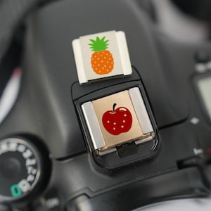 Fruit Hot Shoe Protector for Camera, Fruit Design Shutter Button SET, Unique Camera Accessory, Gift for Camera Owner, Photographer Gift