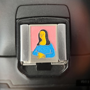 Cache-griffe flash Mona Lisa, bouton de déclenchement, accessoires photo uniques, cadeau pour photographe, accessoires pour appareils photo