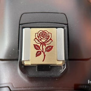Conjunto de cubierta para zapata y botón de obturador Rose, protector de zapata para cámara Fuji, accesorio de diseño único, regalo para el propietario de la cámara.