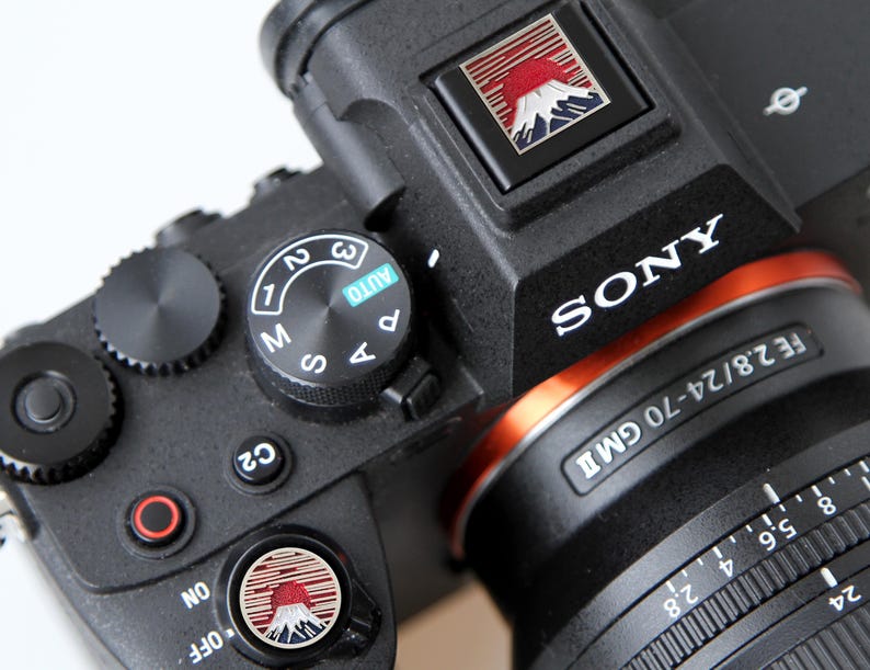 Mount Fuji In The Sunlight Hot Shoe Cover, Camera Shutter Button, Unique Camera Accessories, Gift for Camera Owner, Camera Accessories image 6