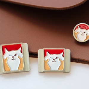 Funda para zapata para amantes de los gatos, botón del obturador de la cámara, accesorios únicos para cámaras, regalo para dueños de cámaras, accesorios para cámaras con un lindo gato.