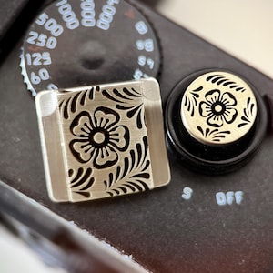 Cherry Blossom Hot Shoe Protector for Camera, Shutter Button SET, Personalized Camera Accessory, Gift for Camera Owner