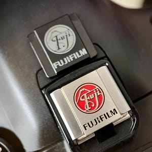Conjunto de cubierta y botón de obturador para zapata Fujifilm, protector de zapata Fuji para cámara, accesorio de diseño único, regalo para el propietario de la cámara.