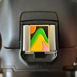 Tampa de sapata de flash na cor Sunrise, botão do obturador da câmera, acessórios exclusivos para câmeras, presente para proprietários de câmeras, acessórios para câmeras