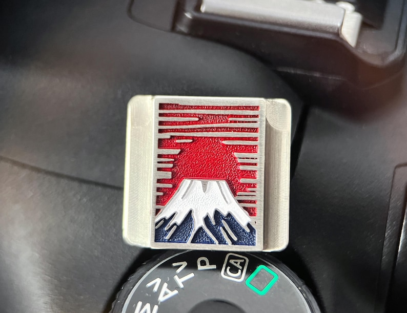 Mount Fuji In The Sunlight Hot Shoe Cover, Camera Shutter Button, Unique Camera Accessories, Gift for Camera Owner, Camera Accessories image 12