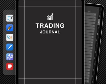 Trading Journal, Digital GoodNotes Journal, iPad Trading Journal, Crypto Stock Futures Perpetuals Options Forex BTC, Backtesting Strategy