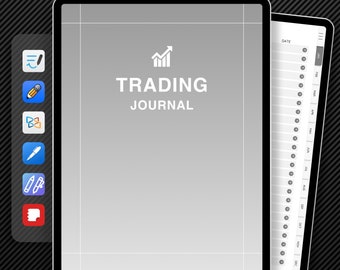 Trading Journal, Digital GoodNotes Journal, iPad Trading Journal, Crypto Stock Futures Perpetuals Options Forex BTC, Backtesting Strategy