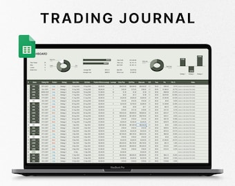 Google Sheets Trading Journal, Spreadsheet Trading, Crypto Stock Futures Perpetuals Options Forex BTC, Google Sheets Template, Backtesting