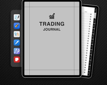 Trading Journal, Digital GoodNotes Journal, iPad Trading Journal, Crypto Stock Futures Perpetuals Options Forex BTC, Backtesting Strategy