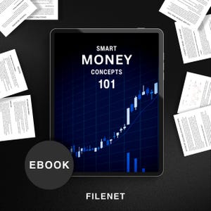 Smarta pengar-koncept 101, enkel handelsbok, e-bok för handel, handelskurs, terminsoptioner, dagshandelsstrategier, aktier och kryptohandel