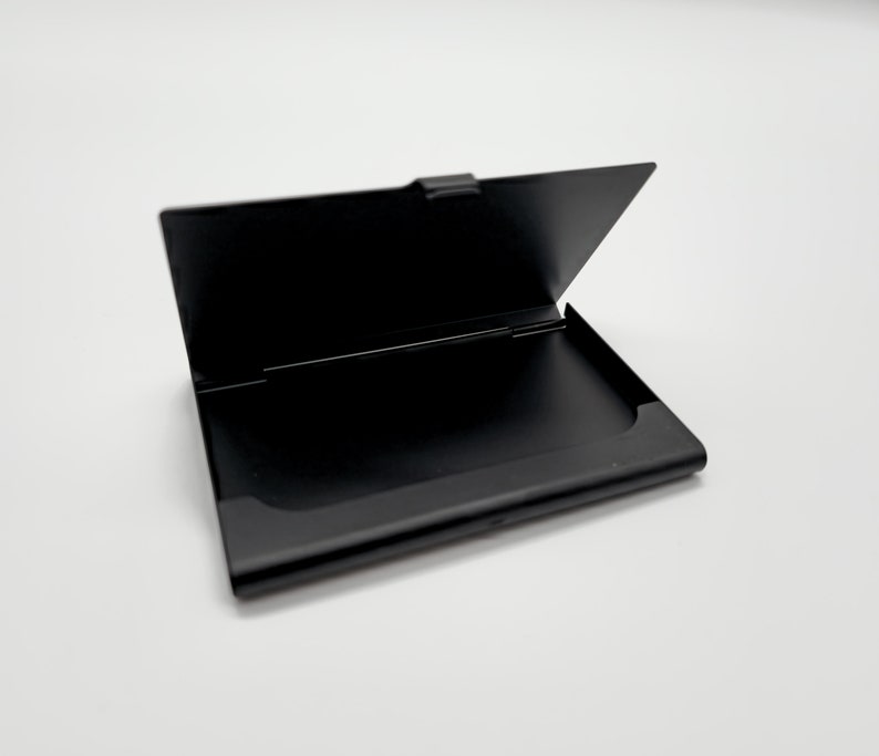 Business card holder made of aluminum with individual laser engraving image 3