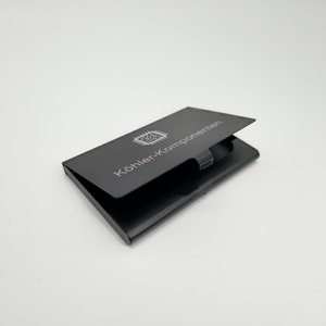 Business card holder made of aluminum with individual laser engraving image 2