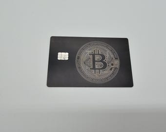 Metal Credit Card / Bank Card / EC Card - Bitcoin Design