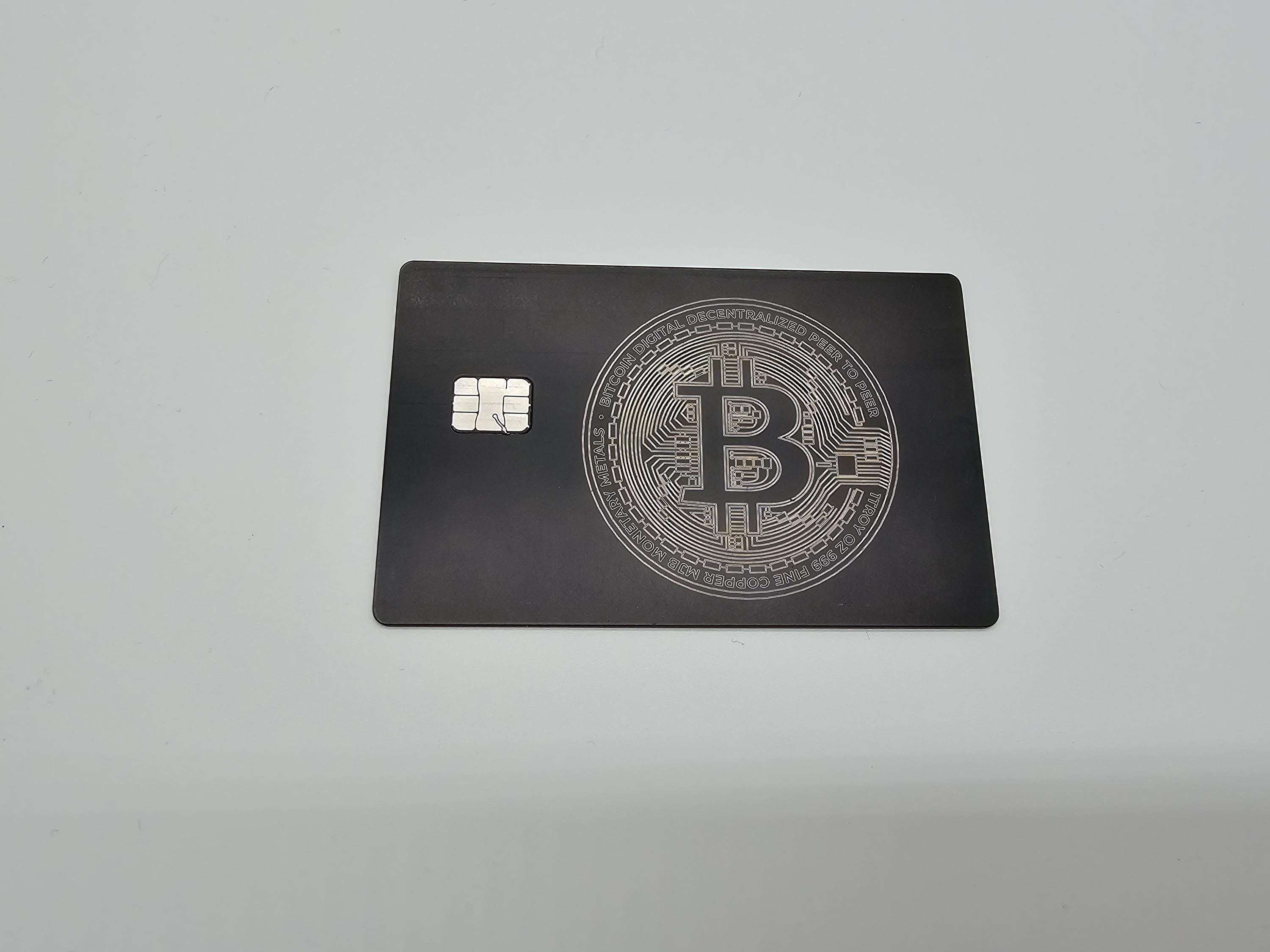 Bitcoin metal card - Etsy 日本