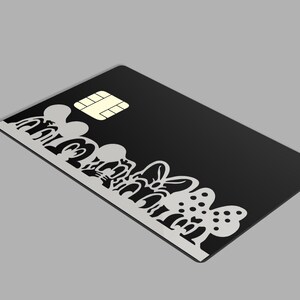 Tarjeta de crédito / tarjeta bancaria / tarjeta de débito metálica - Diseño de personajes de Disney