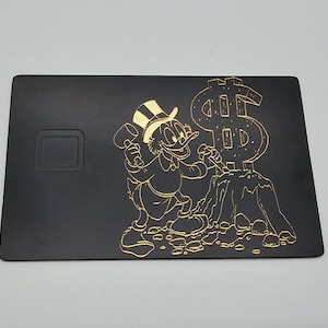 Metall Kreditkarte / Bankkarte / EC-Karte - Donald Design