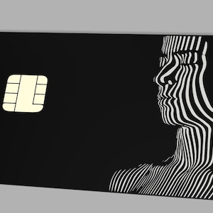 Metalen creditcard/bankkaart/betaalkaart - 3D-gezichtsontwerp