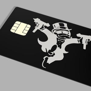 Tarjeta de crédito / tarjeta bancaria / tarjeta de débito de metal - Diseño Monopoly Uzi
