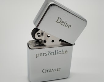 Accendino personalizzato con incisione – Elegante accendino in metallo come regalo