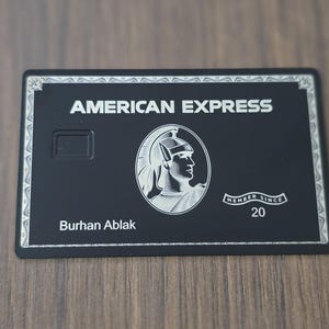 Metal credit card / bank card / EC card - in AMEX Card design, personalizable, high-quality metal card
