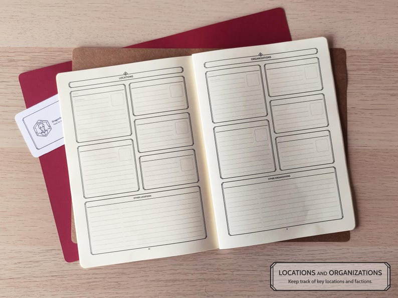 Booklet Campaign Journal for Dungeons & Dragons 5th Edition (both 2014 and 2024 editions) and 5e-compatible tabletop roleplaying games. Booklet-ready PDF files printable on A4 and ANSI Letter. English and Spanish versions are included.