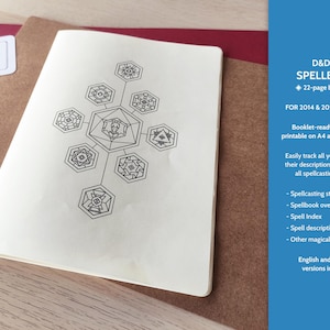 D&D 5e Character Spellbook + Spell Cards (A5 and Half Letter Booklets ...