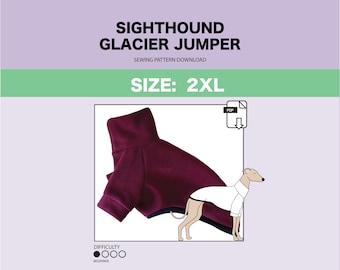 Sewing pattern PDF download | Sighthound clothes | Italian greyhound Whippet Greyhound | make handmade clothing for your dog
