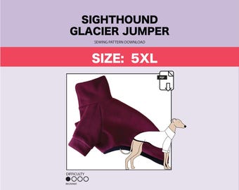 Sewing pattern PDF download | Sighthound clothes | Italian greyhound Whippet Greyhound | make handmade clothing for your dog