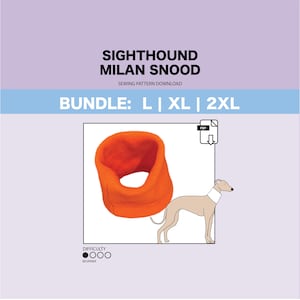 Sewing Pattern for Italian Greyhound Snood | Scarf | Neck Warmer