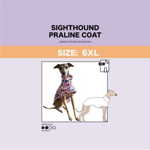 Sewing Pattern for Greyhound Coat / Jacket / Waterproof / Clothes / Clothing
