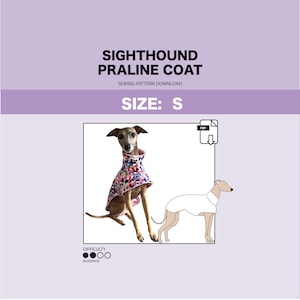 Sewing Pattern for Italian Greyhound Coat / Jacket / Waterproof