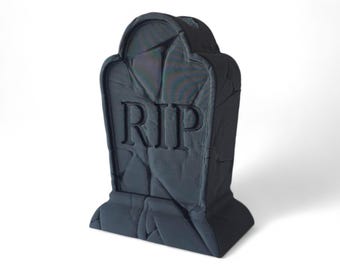 RIP Gravestone Vase – Gothic Halloween Planter for Spooky Decor & Haunted Displays