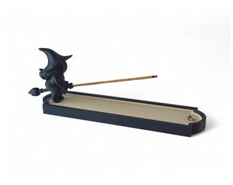 Halloween Incense Burner – Witch Broomstick Stick Holder