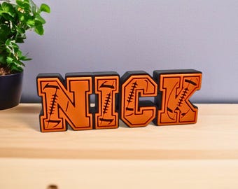 Custom Rugby Nameplate, Rugby Player Sign – Kids Team Gift, Sports Name Decor