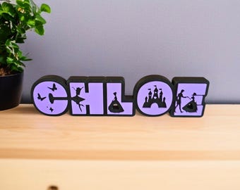 Personalized Princess Name Sign: Custom Kids Room Decor
