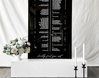 Support pour enseigne de mariage en acrylique, support pour plan de table, base de la boîte de 38 x 8 x 10 po.