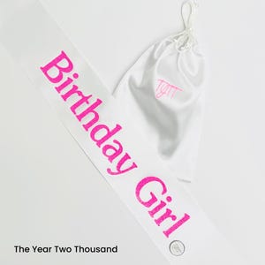 Birthday Girl Sash, Personalized Birthday Sash, Birthday Sash, Custom Birthday Girl Sash, Birthday Party Sash, Customized Party Sash