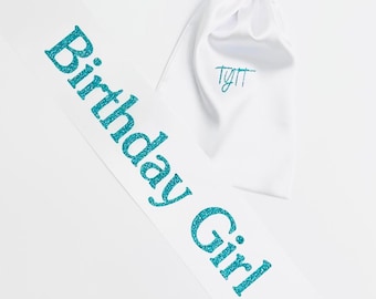 Personalized Birthday Girl Sash: Custom Satin Party Sash