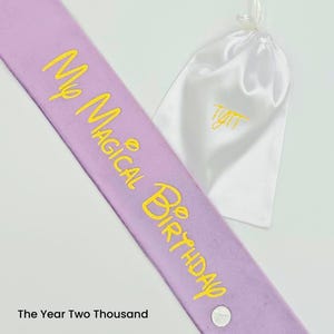 Disney Sash, Custom Sash, Princess Sash, My Magical Birthday, Disney Accessory, Disney Gift, Personalized Sash, Disney Birthday Sash,