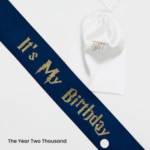 Custom Birthday Sash: Personalized Satin Party Sash